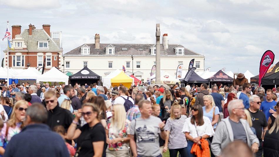 Crowds of people at Seaham Food Festival