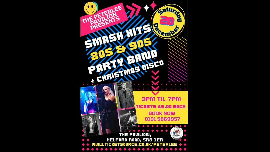 advert for Christmas 80s & 90s party