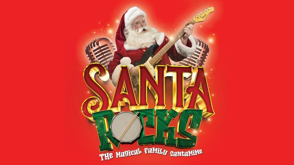 Photo of Santa with a rock guitar