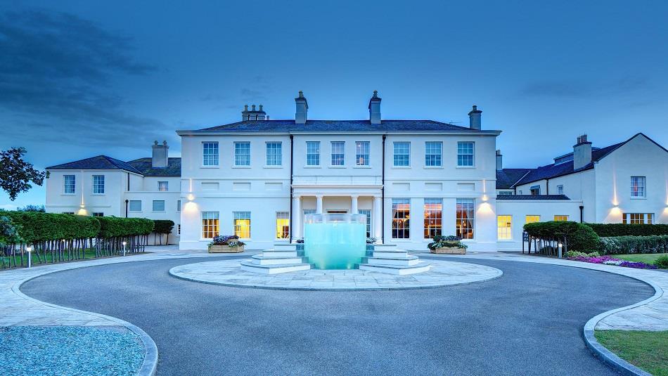 Seaham Hall and Serenity Spa exterior fountain
