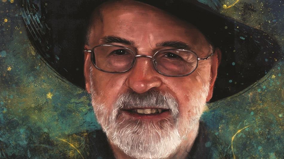 Painting of Terry Pratchett