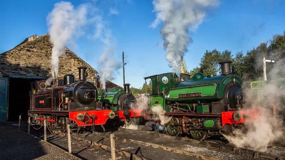 Steam trains at Tanfield Railway