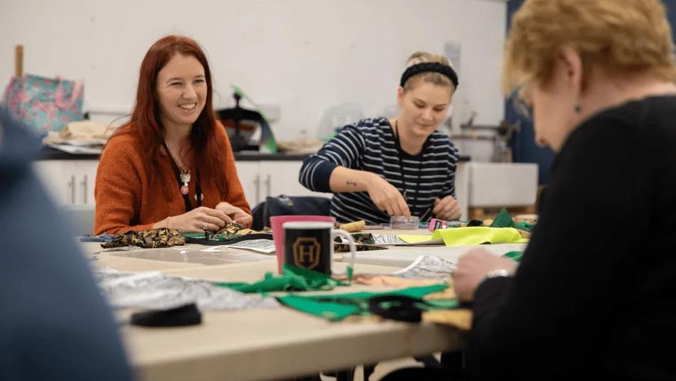 Group of people taking part in a creative workshop at No. 42 - The Auckland Project