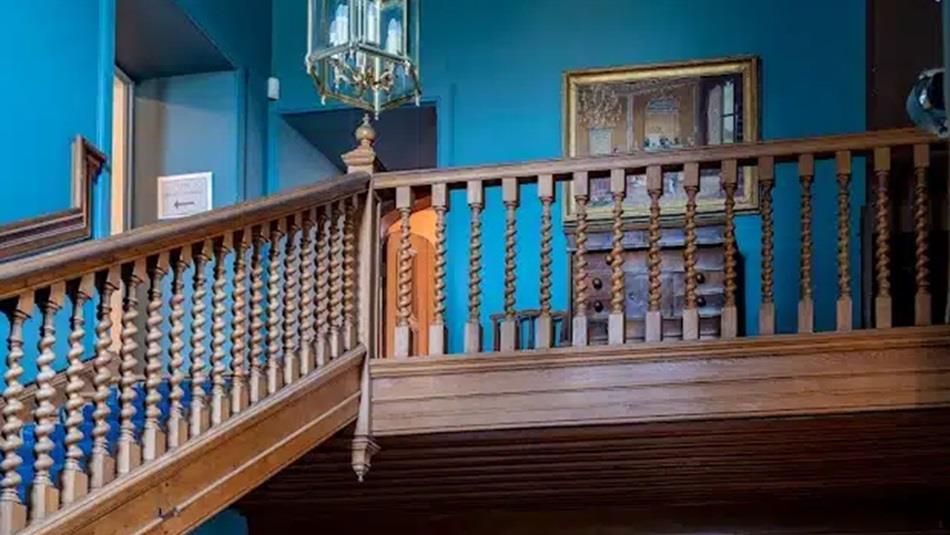 A spooky staircase in Raby Castle