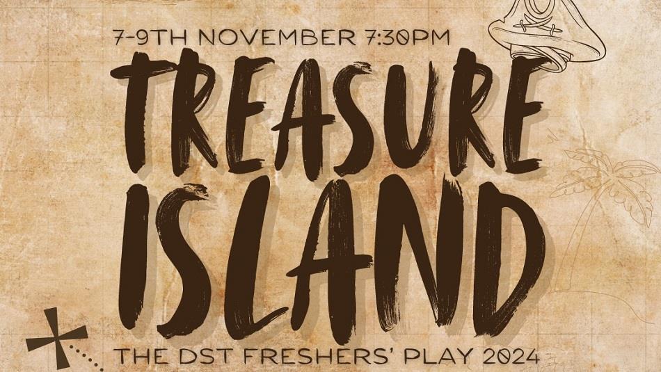 Treasure Island written on a treasure map