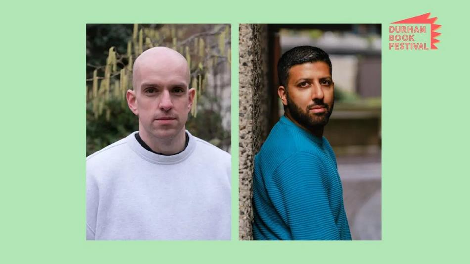 Photos of authors Andrew McMillan and Tawseef Khan