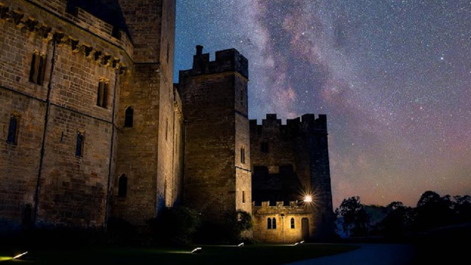 Stars over Raby Castle.