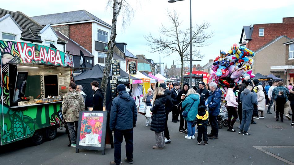 Stanley Front Street will turn into a sea of colours and the smells and tastes of world cuisines at a World Cup football-themed street food market on