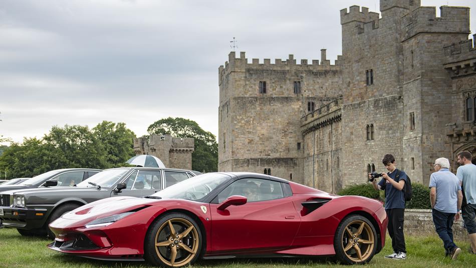 Italian vehicles on display at Raby Castle, Park and Gardens.