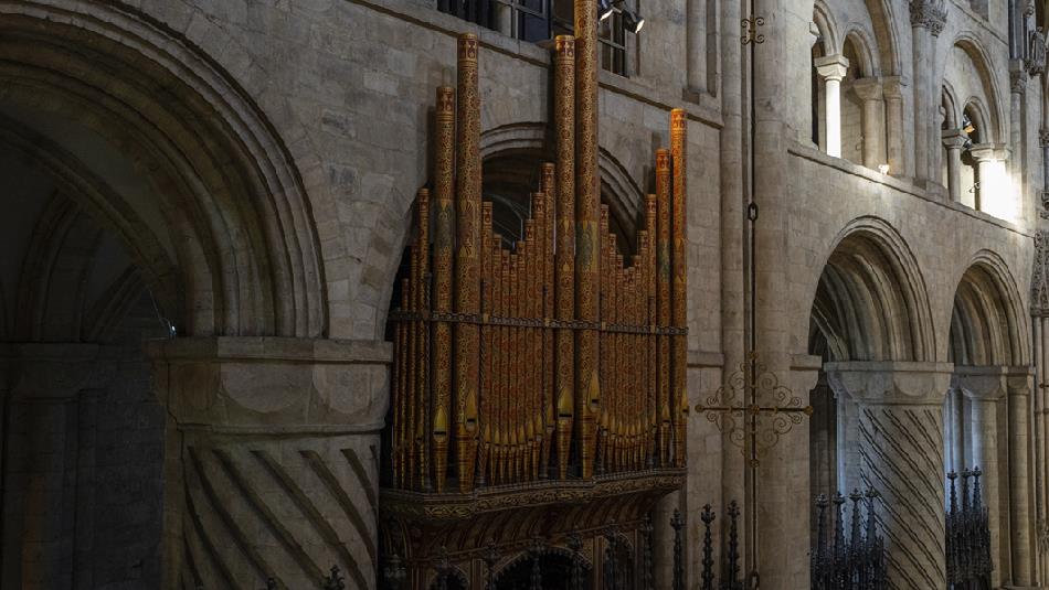 Organ at Durham Cathedral.