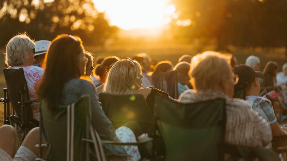 Crowds enjoying Open Air Theatre | Illyria | The Pirates of Penzance.