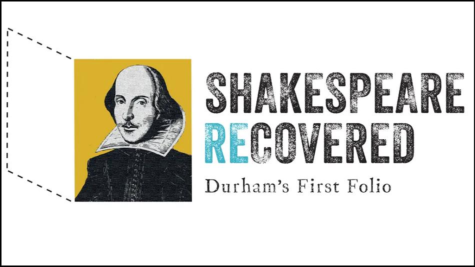 Illustration of Shakespeare. Text reads, 'Shakespeare Recovered'