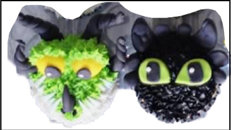 Dragon cupcakes.