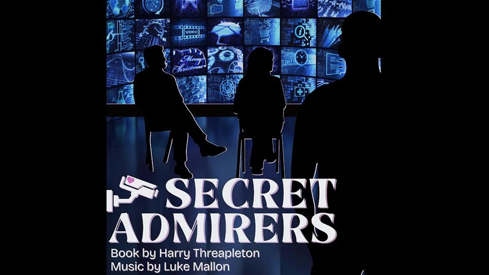 Silhouette of three people, and title reads, 'Secret Admirers'