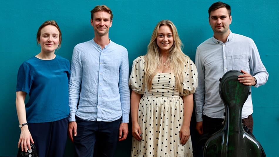 Four members of the group, Minerva Baroque.