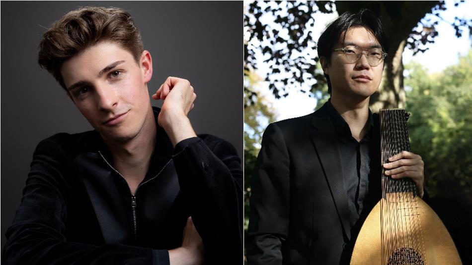 The musicians Francis Bamford and Byung-ook Kim