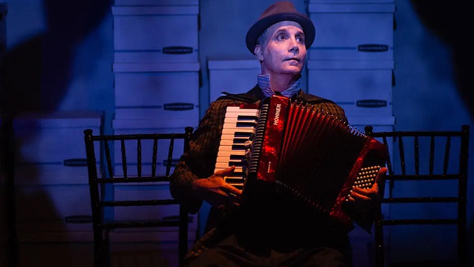 Cirque du Soleil Clown Master conceptor Daniel Passer playing the accordion