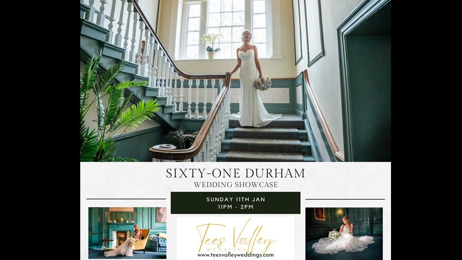 Bride descending a staircase