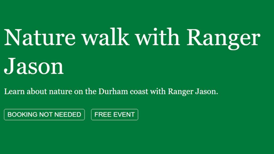 Nature walk with ranger Jason