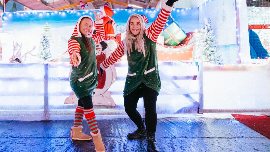 Two smiling elves.