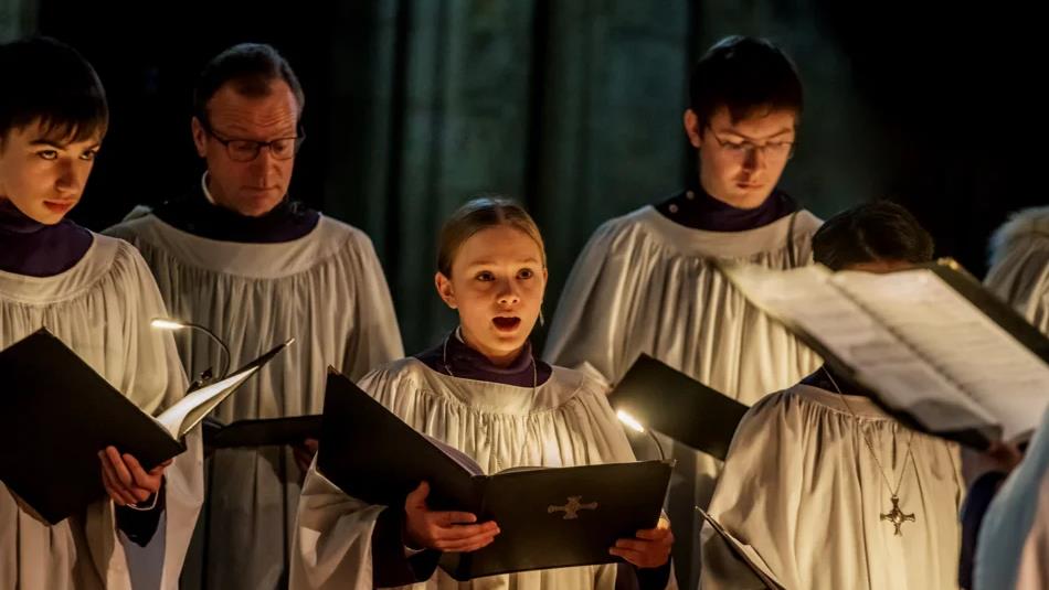 Choir performing at Christmas