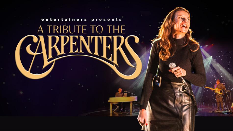 Sally Creedon performing on stage - a tribute to 'The Carpenters'