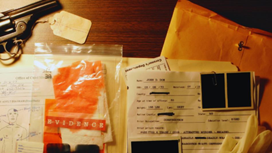 Murder mystery evidence/documentation.