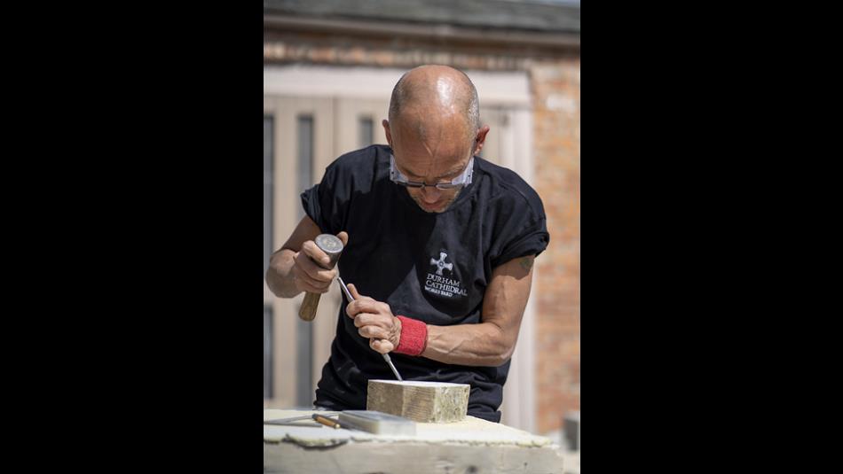 Expert demonstrating Stone Carving