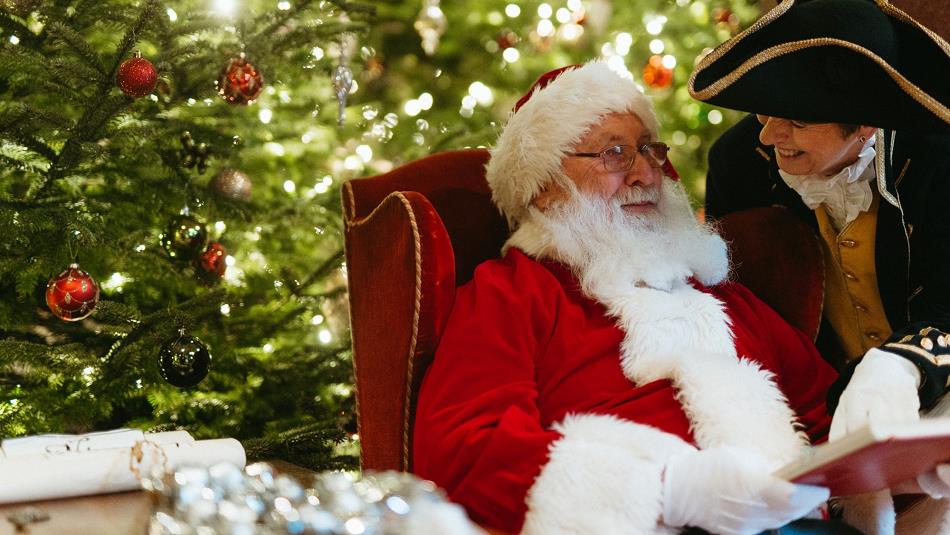 Santa and Mrs Claus at Raby Castle