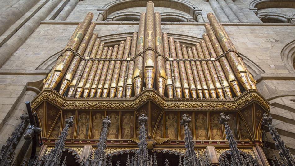 Durham Cathedral's organ.