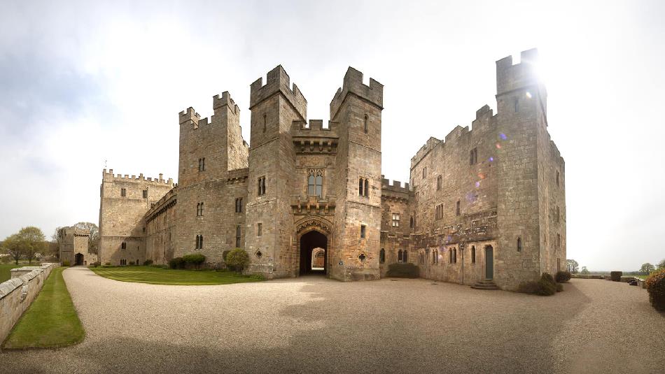 Exterior view of Raby Castle.