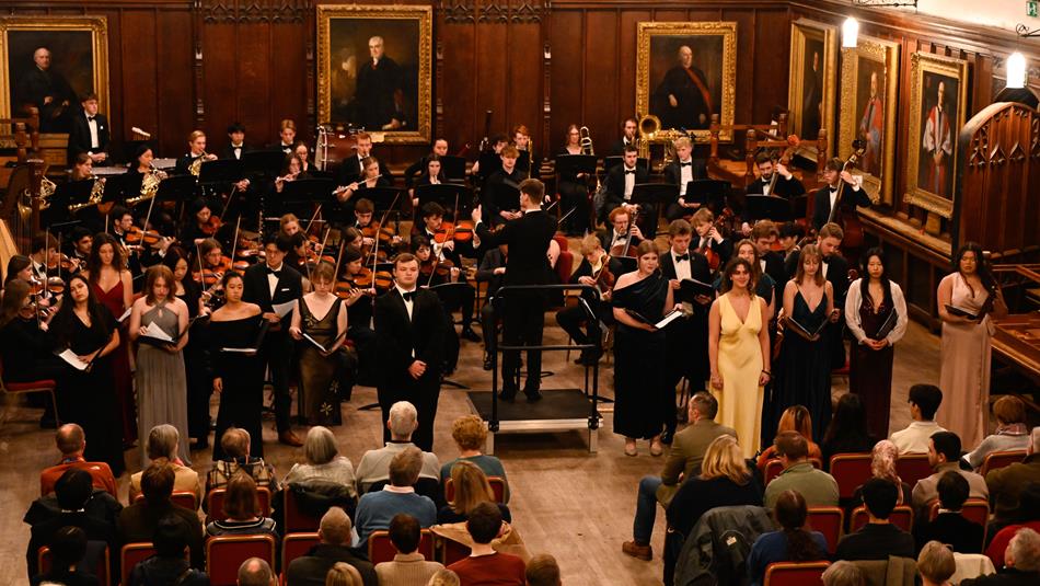 Durham Opera Ensemble performing to an audience.