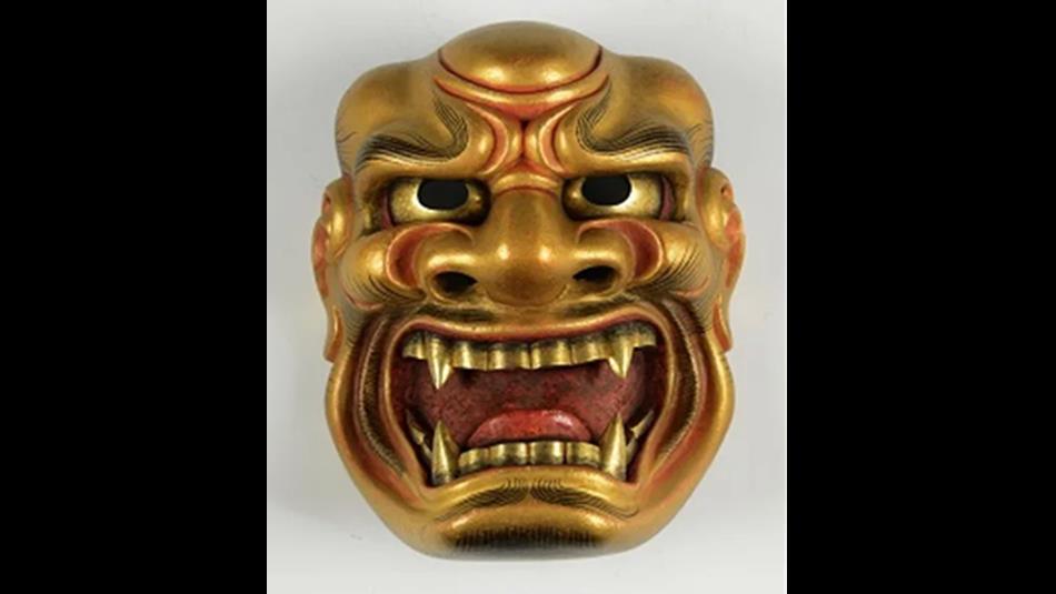 A Japanese Noh theatre mask