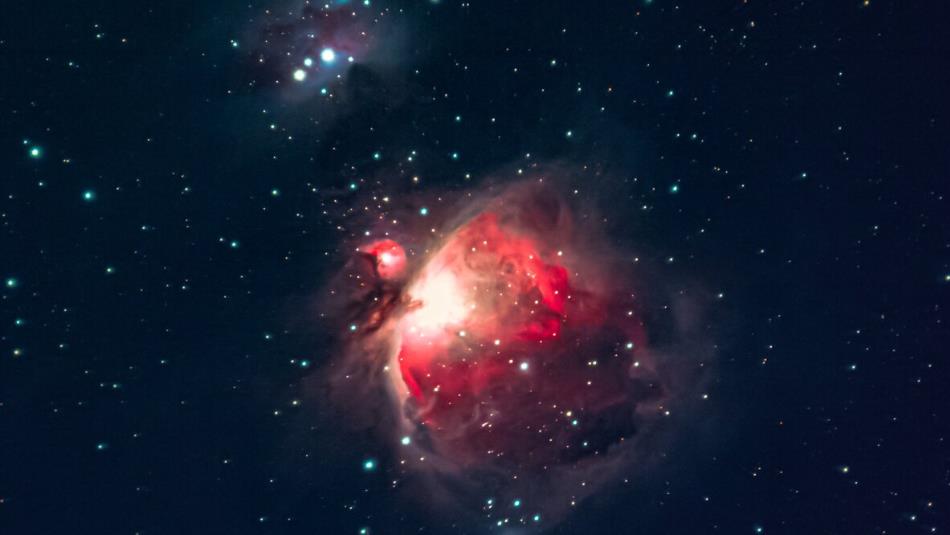 A starry image of a galaxy in the night sky