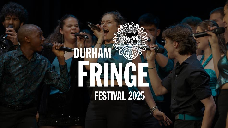 Durham Fringe Festival 2025 - a group of singers performing on stage.