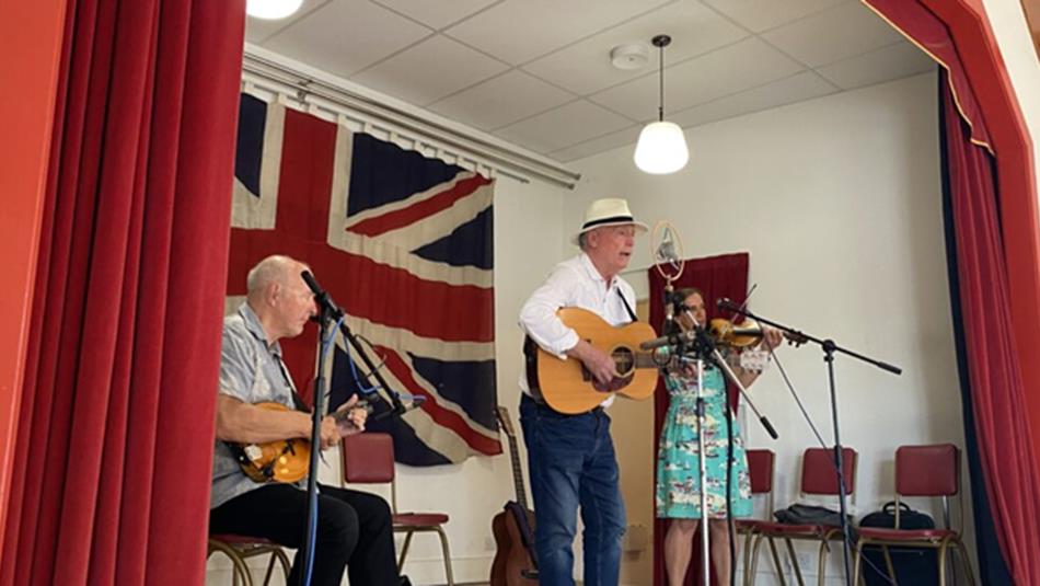 Musicians performing at Beamish Museum.