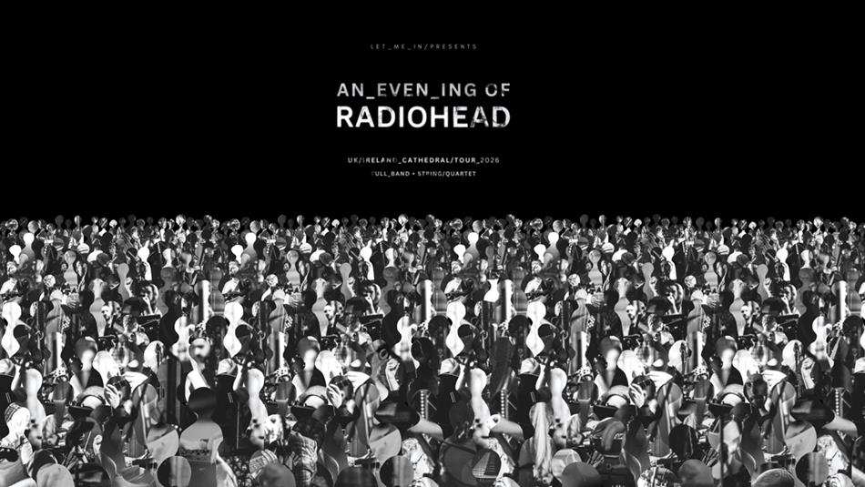 Abstract black and white photo of a crowd.