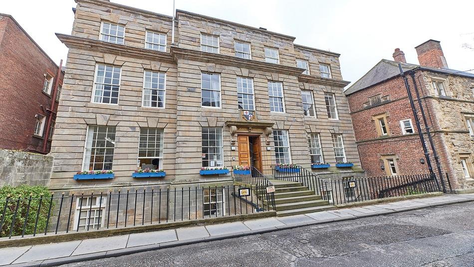 View of the front exterior of St Johns College