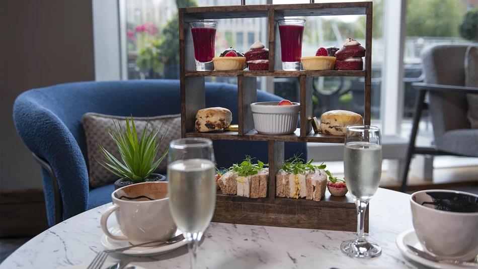 A table set for Afternoon Tea at the Radisson Blu