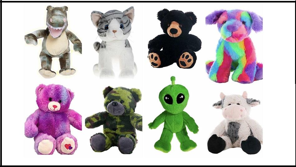 A selection of cuddly toys