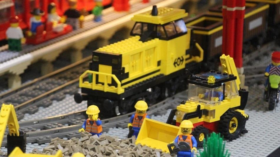 One of the displays at the Shildon Brick Show Locomotion