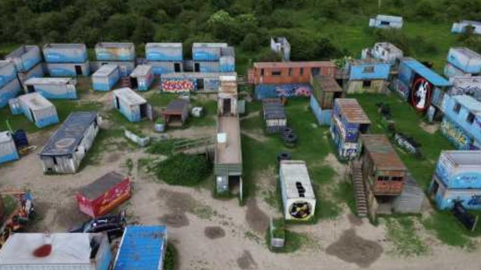 Durham Spray Paints Container Village