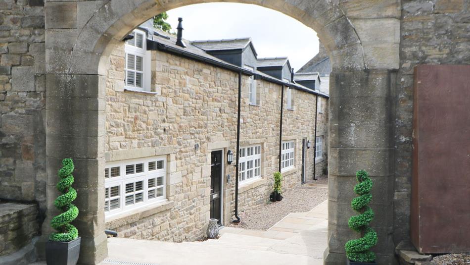 Exterior of Corner Cottage Stanhope Castle