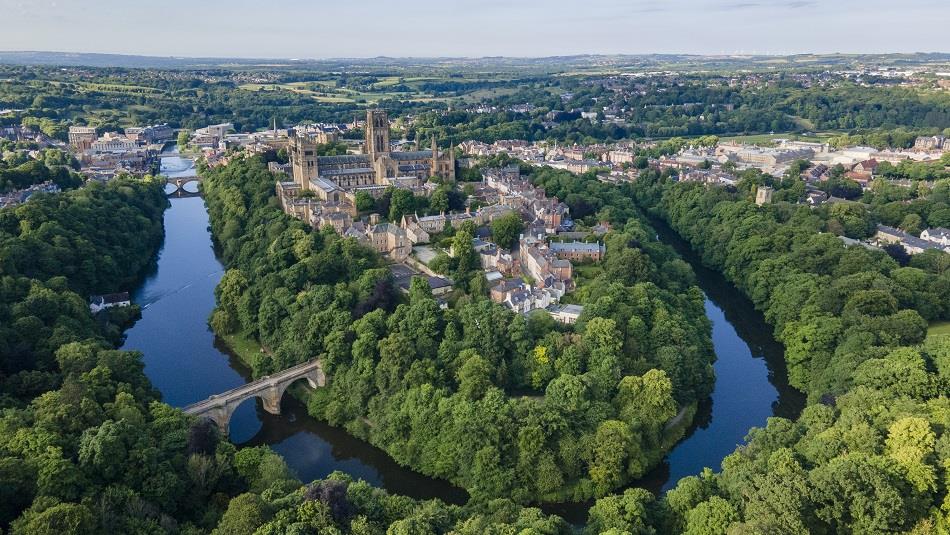 Aerial view of Durham City