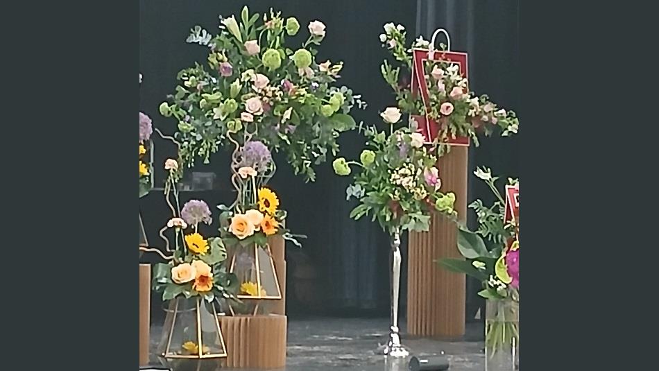 A selection of flower arrangements