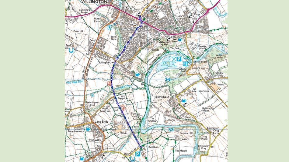 Map of route