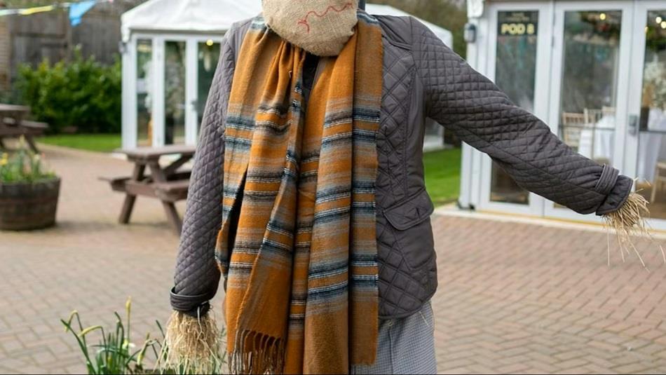 A scarecrow in the grounds of South Causey Inn