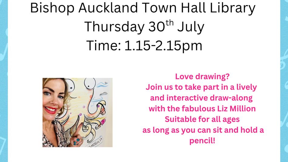 County Durham Libraries Summer Reading Challenge - Liz Million Bishop Auckland Town Hall Library.