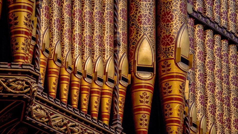 Decorative organ pipes