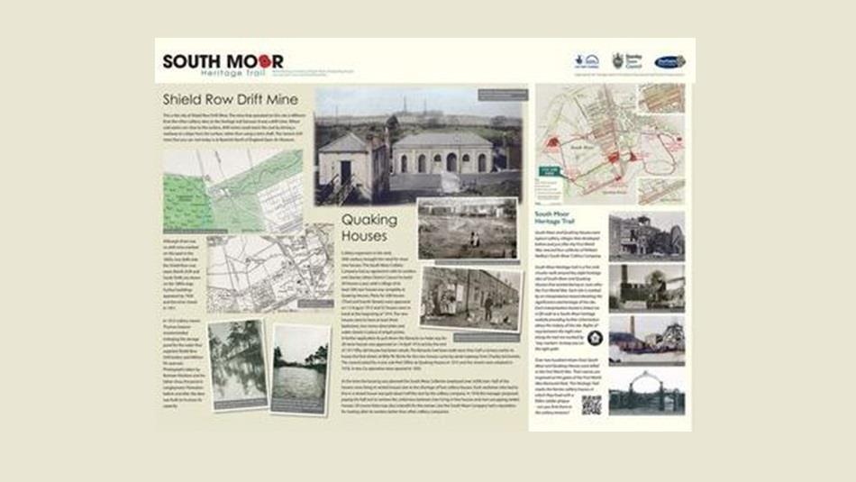 Sample interpretation board from the trail